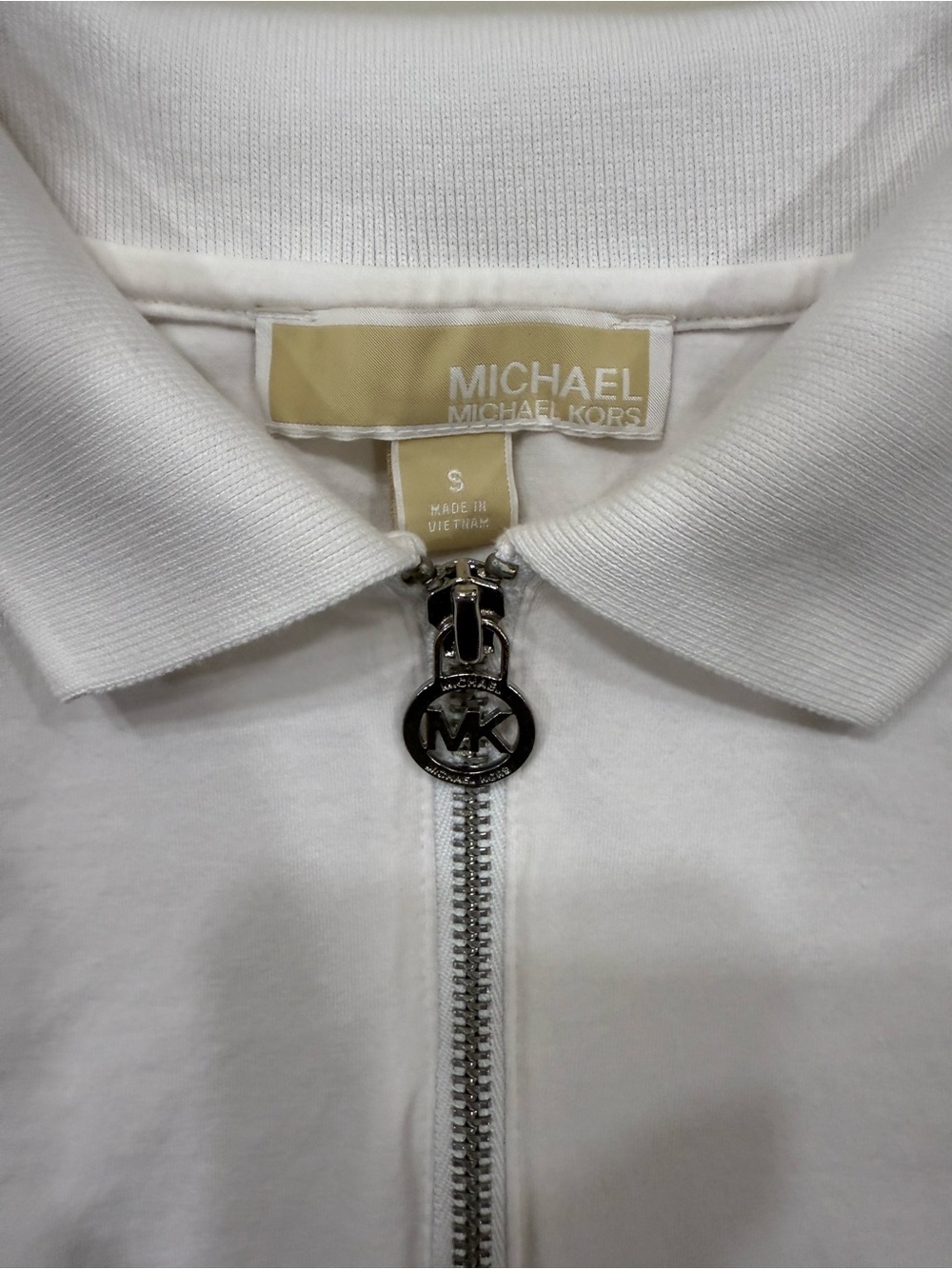 Michael Kors Soft White Polo Zip Dress - Picture 6 of 6